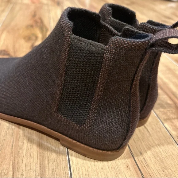 Rothy's Chelsea Ankle Boots Brown Merino Wool-Blend - Size 8 Womens NWOT - Picture 8 of 11